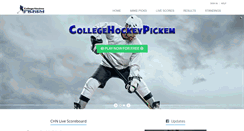 Desktop Screenshot of collegehockeypickem.com